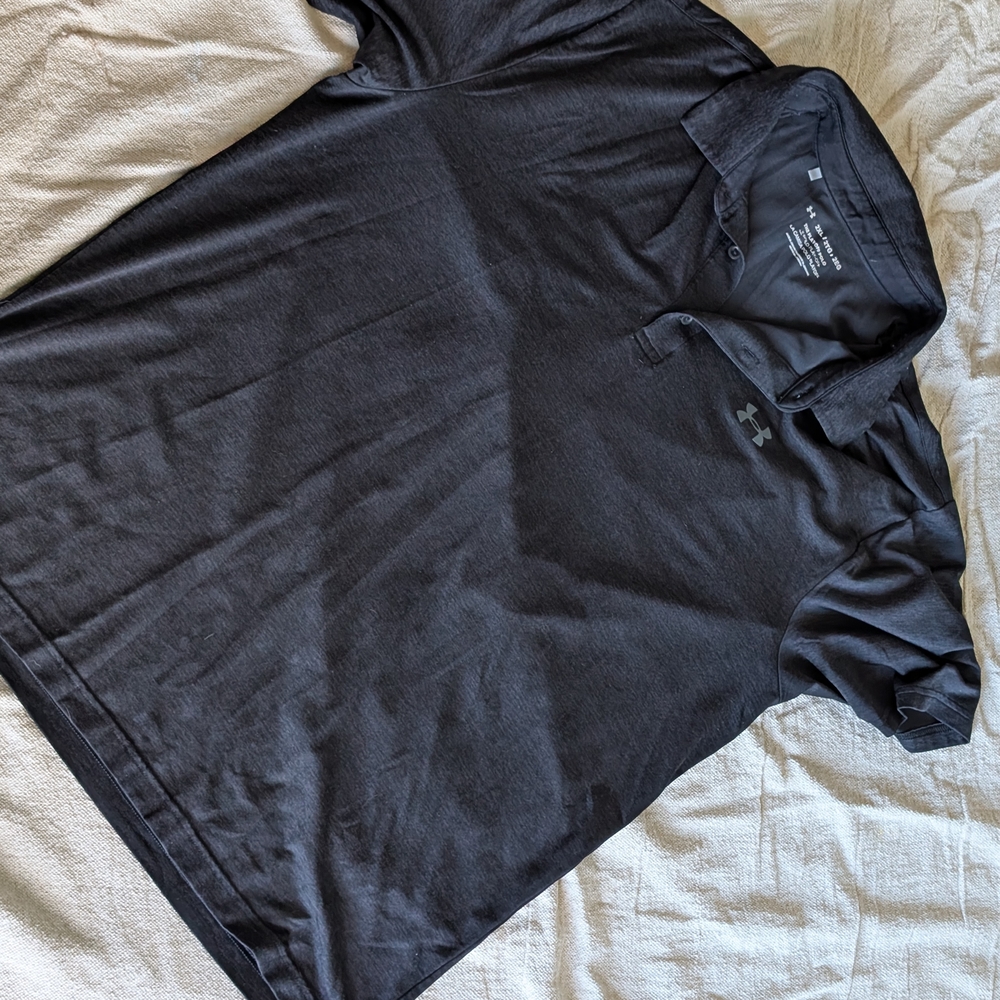 Under Armour Men's Black Polo Shirt